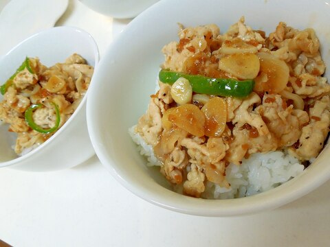 ステーキソースで☆簡単スタミナ丼